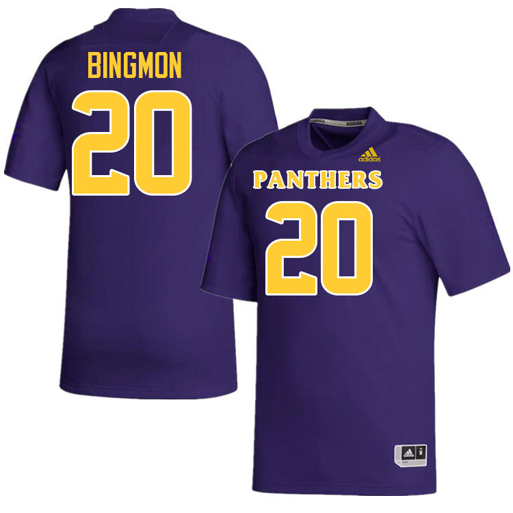 Prairie View A&M Panthers #20 Chase Bingmon College Football Jerseys,Uniforms Stitched-Purple